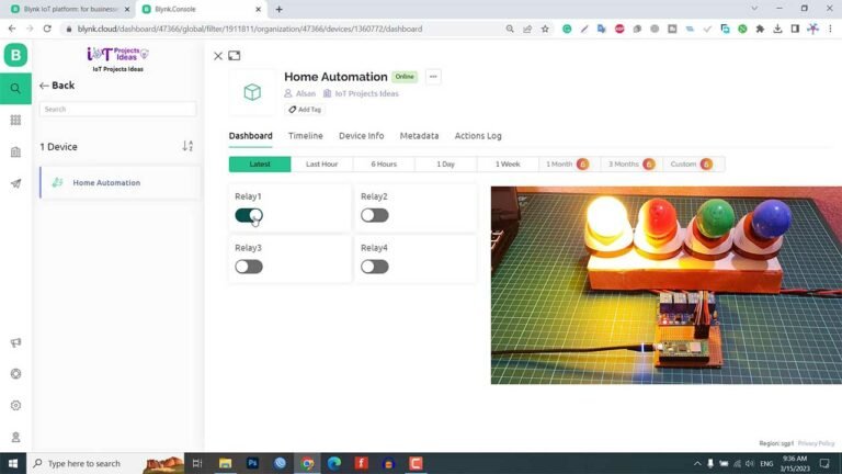 Home Automation Using Raspberry Pi Pico W Blynk