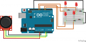 Arduino Tutorial to Control LEDs using Joystick - Arduino Projects