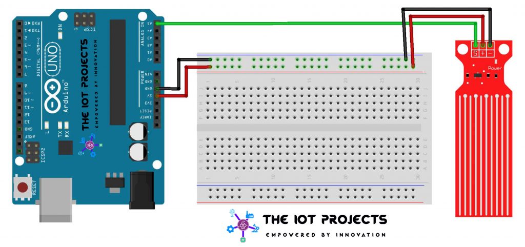 Interface the Water Level Sensor with Arduino