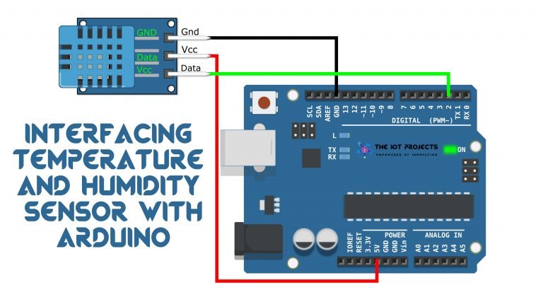 Interfacing Temperature and Humidity Sensor with Arduino - DHT11 Sensor