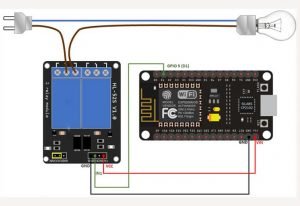 Home Automation with ESP8266 Web Server & Relay Module