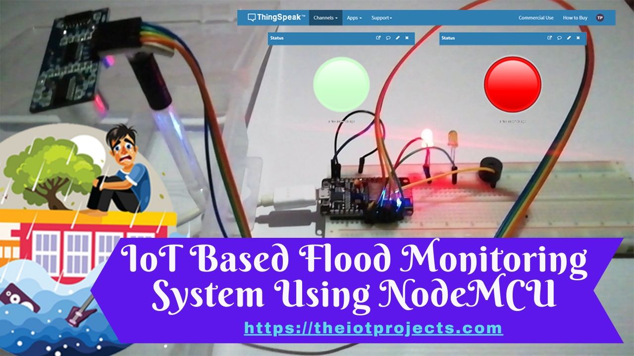 IoT Based Flood Monitoring System Using NodeMCU & ThingSpeak