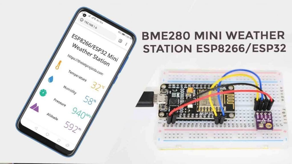 Bme280 Based Mini Weather Station Using Esp8266esp32 7289