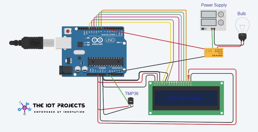 Circuit Diagram Home Automation using Arduino