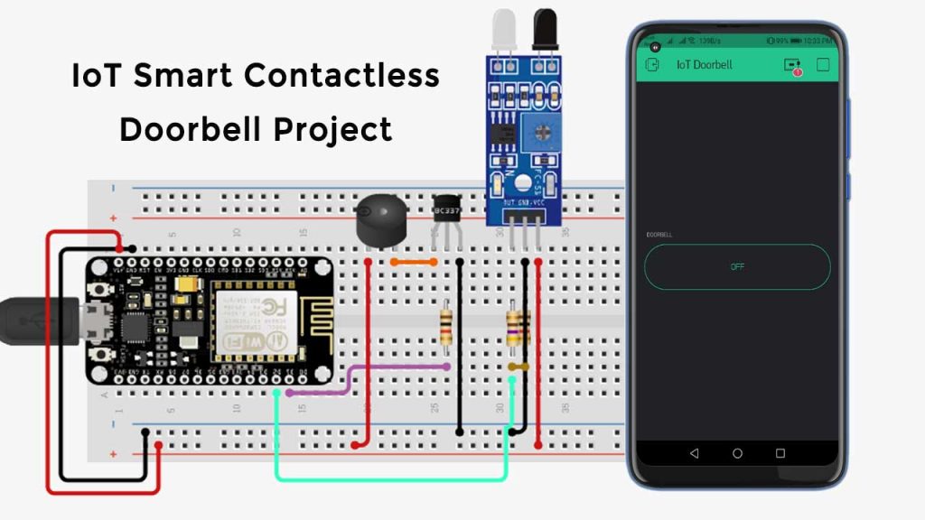 Contactless smart doorbell using ESP8266
