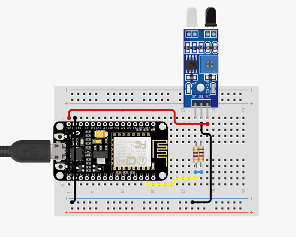 Interfacing IR sensor with NodeMCU ESP8266