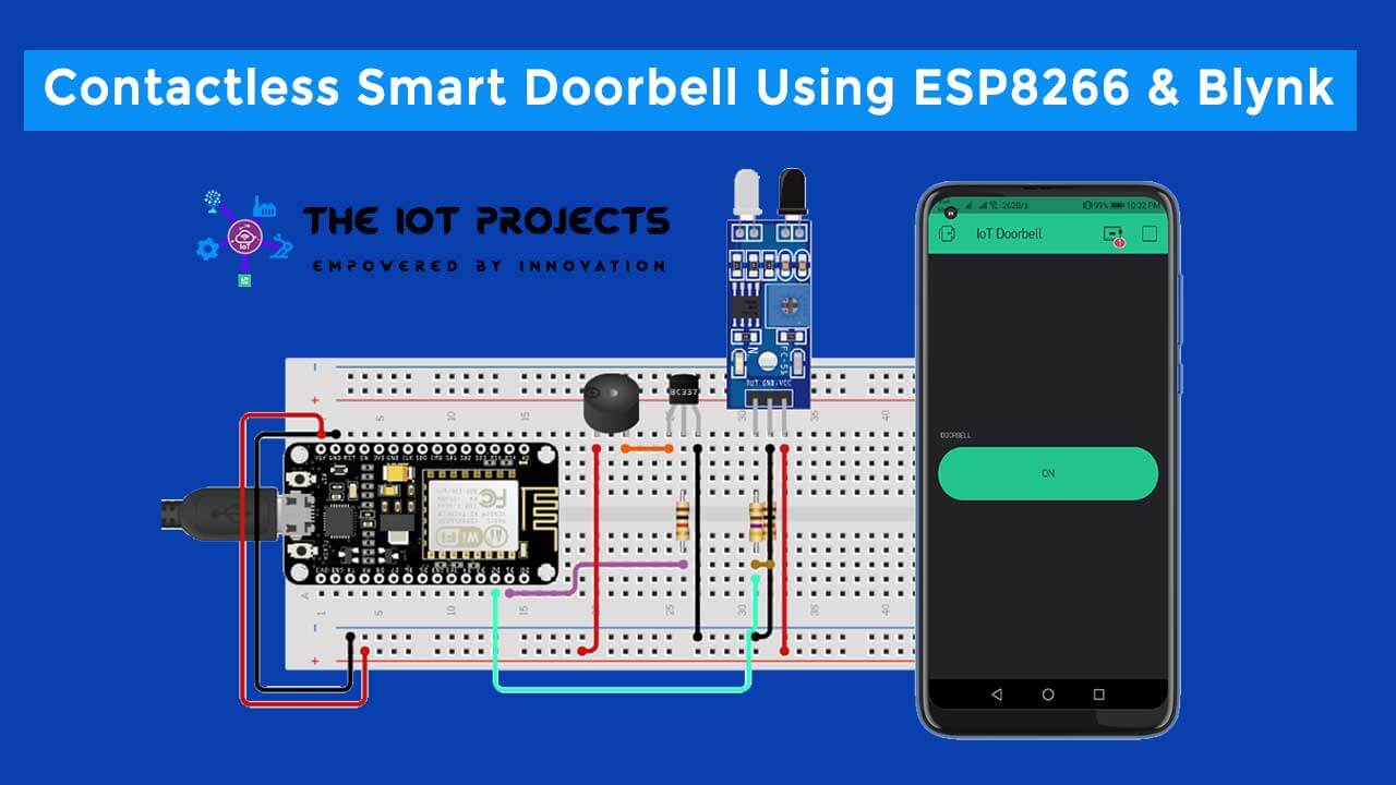 Contactless smart doorbell using ESP8266