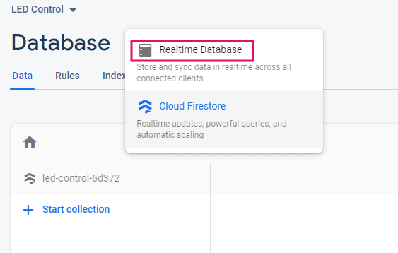 google firebase realtime database