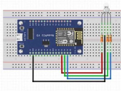 ESP8266 RGB LED Controller Web Server - IoT Projects Ideas