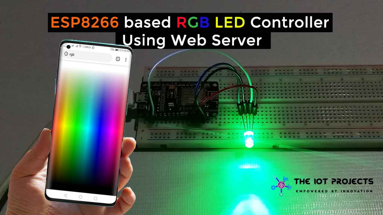 ESP8266 RGB LED Controller Web Server