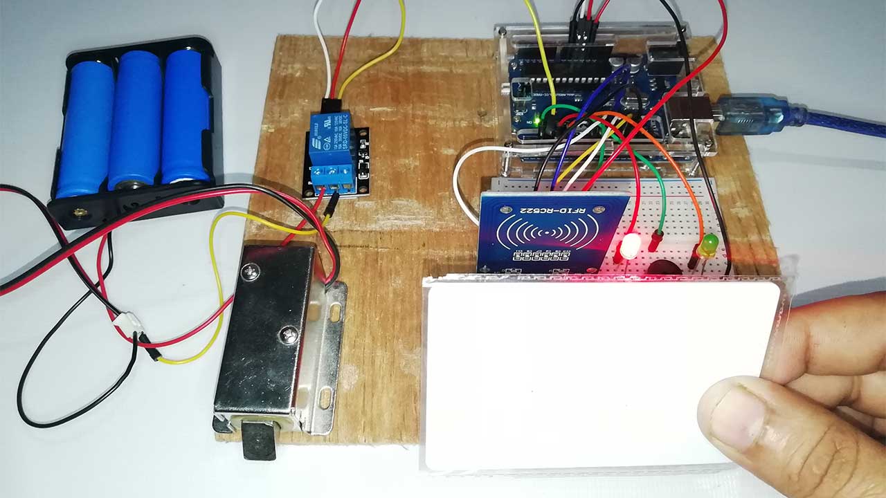 RFID Based Solenoid Door Lock Using Arduino
