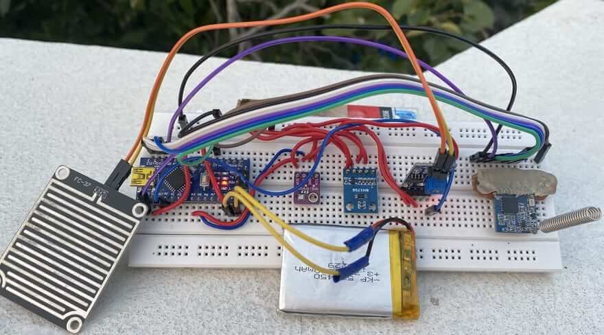 LoRa Based IoT Wireless Weather Station using ESP32 and Arduino