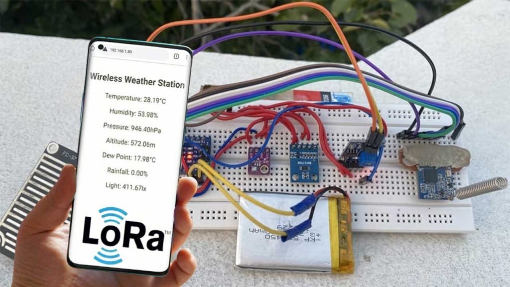 LoRa Based Wireless Weather Station using Arduino & ESP32
