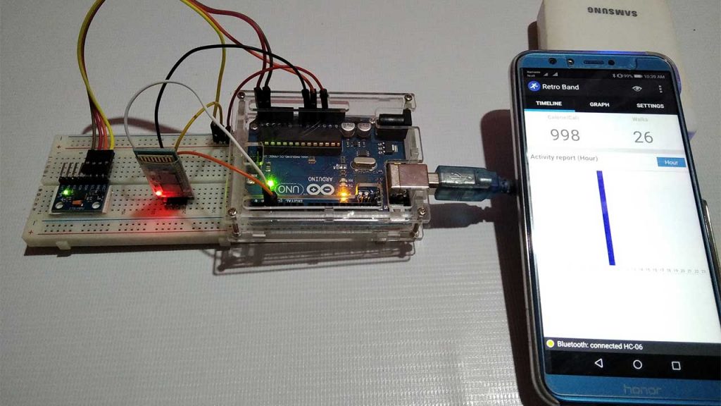 Smart Activity Tracker using MPU6050 and Arduino