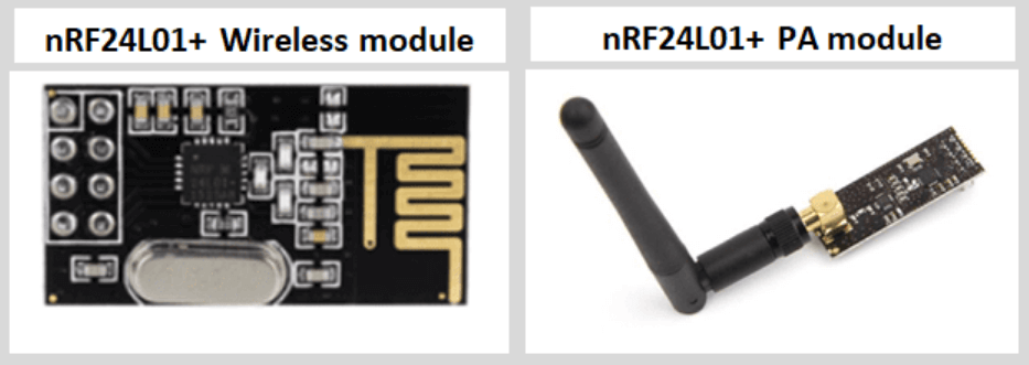 Types of nRF24 RF Modules