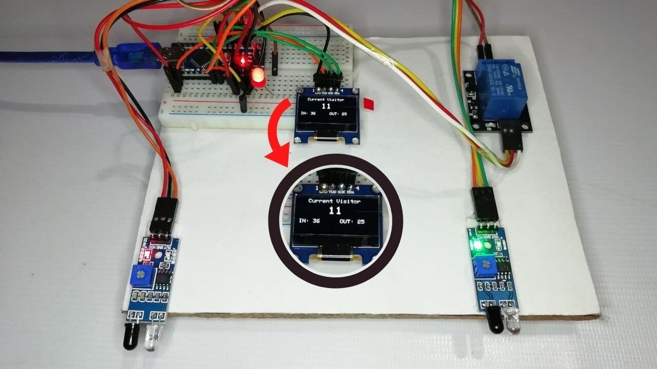 Bidirectional Visitor Counter And Automatic Light Control Using Arduino 8621