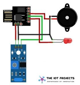 Intruder Security Alarm using Vibration Sensor - IoT Projects Ideas