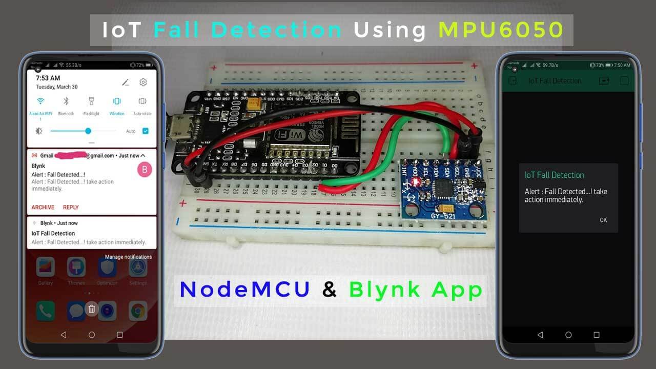 Iot Fall Detector Using Mpu6050 Esp8266 Iot Projects Ideas