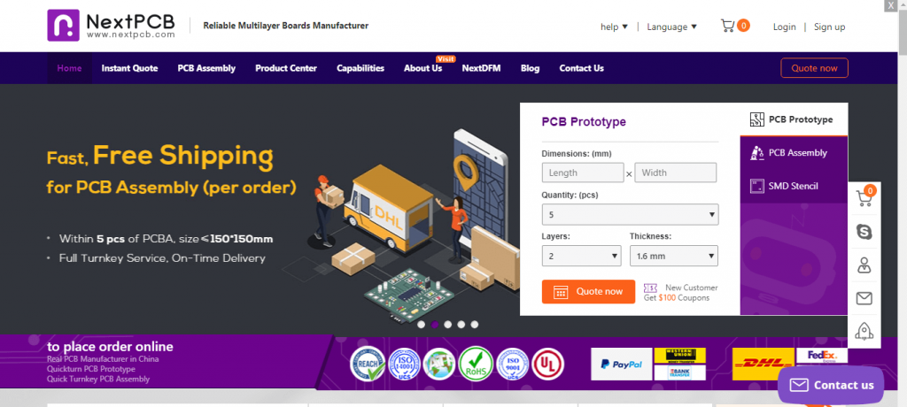 NextPCB PCB Ordering Services
