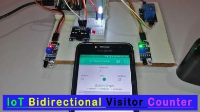 IoT Based Bidirectional Visitor Counter using ESP8266 & Blynk