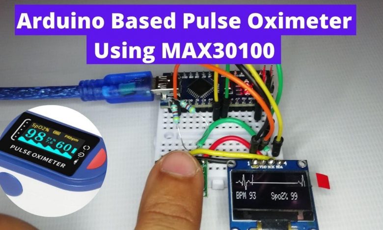 Pulse Oximeter using Arduino & MAX30100