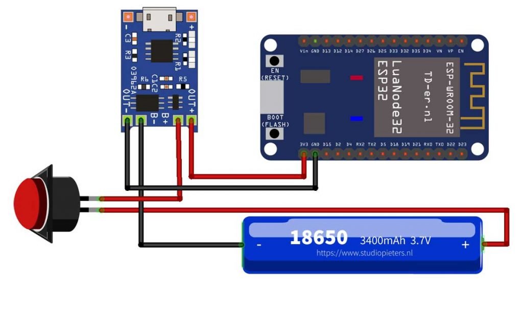 ESP32 WiFi repeater circuit assembly