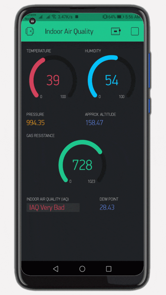 Bme680 Indoor Air Quality Monitoring System Using Esp32 3436