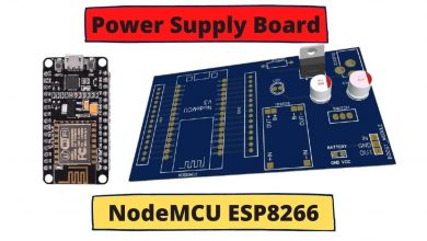 Power Supply board for NodeMCU ESP8266 with Battery Charger & Boost Converter