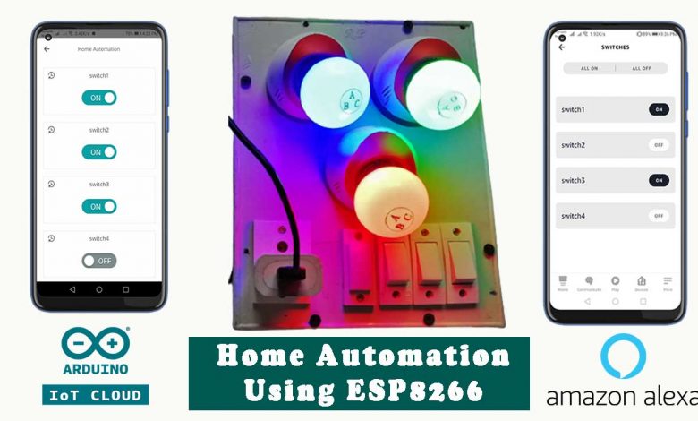 Amazon Alexa Based Home Automation using Arduino IoT Cloud & ESP8266