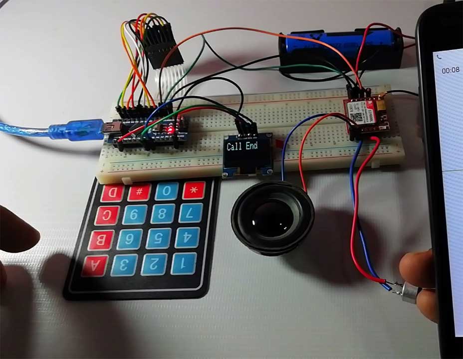 Arduino-Based-GSM-Mobile-Phone-call-end