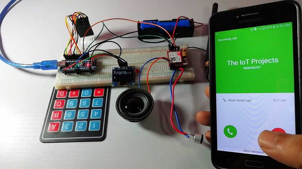 Call operations on Arduino GSM Phone