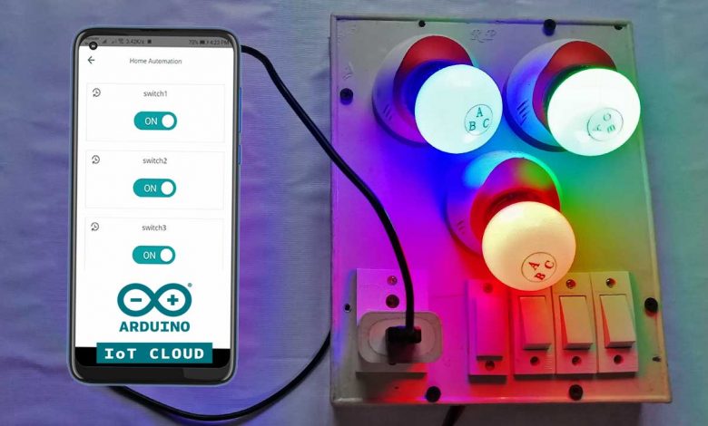 Home Automation with Arduino IoT Cloud using ESP8266