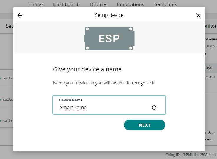 Name of a smarthome device