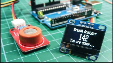 Arduino Breathalyzer using MQ3 Sensor and OLED Display
