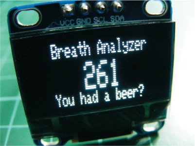 OLED Breathalyzer using Arduino