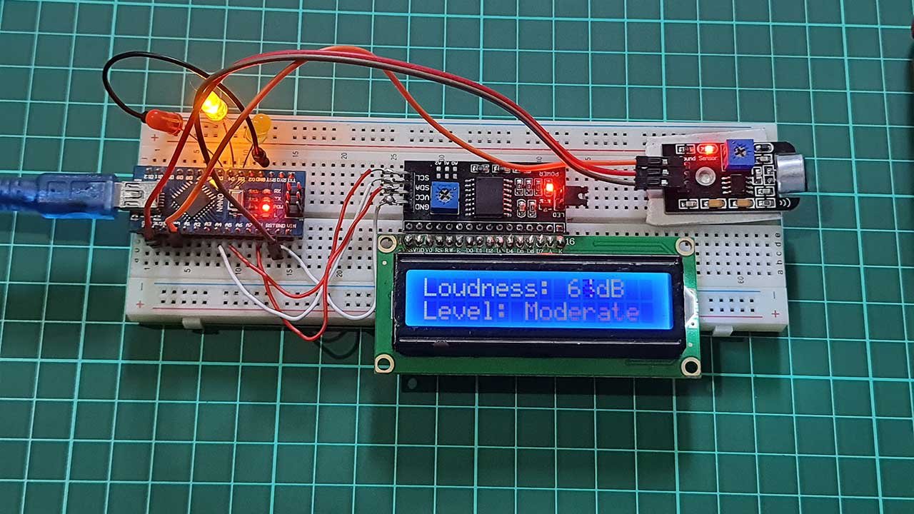 Arduino based Decibel meter with Sound Sensor - IoT Projects Ideas