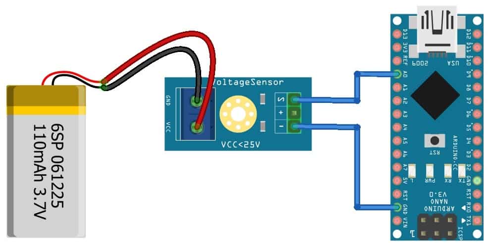 Interfacing Voltage Sensor Module with Arduino