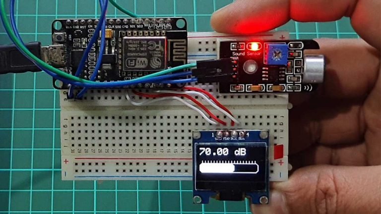 IoT based Decibel Meter with ESP8266 & Sound Sensor