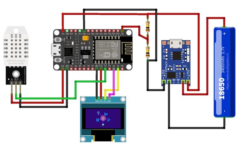 Esp8266 Monitor Its Own Battery Level Using Iot