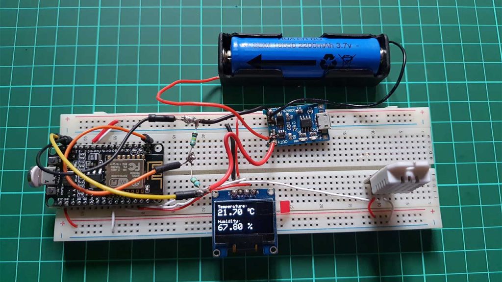ESP8266 based IoT Battery Level Monitoring System