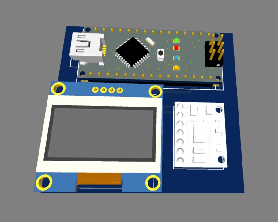 3D PCB DIY MAX30100 based Pulse Oximeter PCB