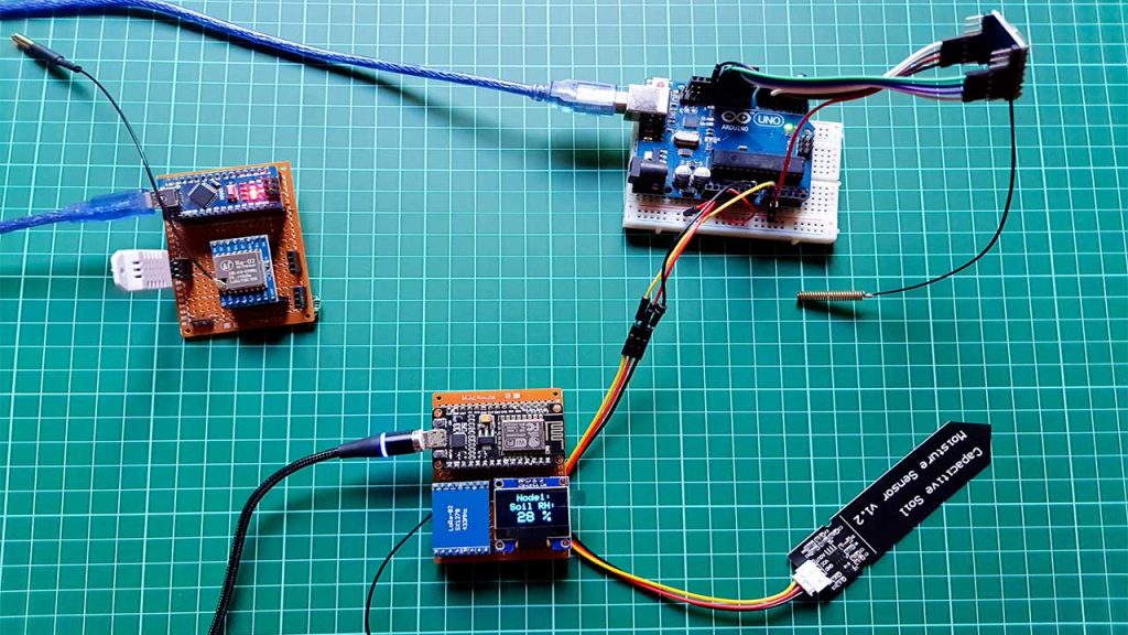 Multiple LoRa Nodes Communication with Master LoRa Node using Arduino