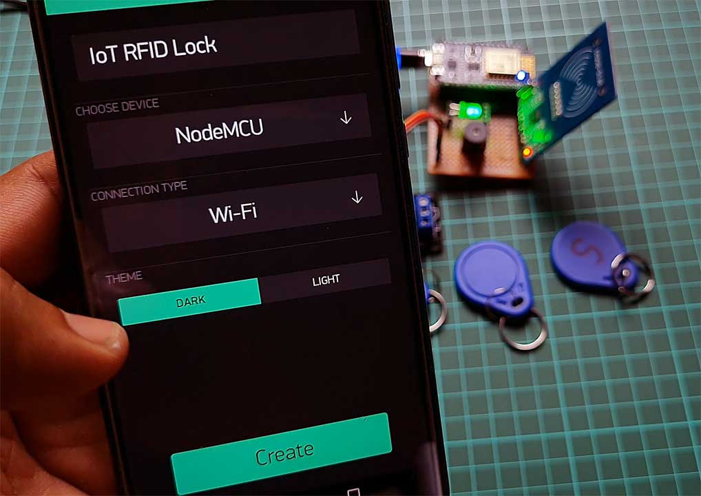 Create IoT RFID Door Lock Project