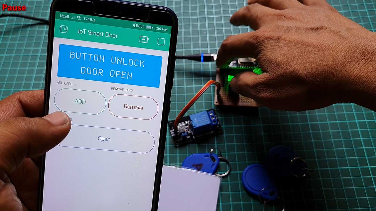 IoT based RFID Door Lock using ESP8266 - IoT Projects Ideas