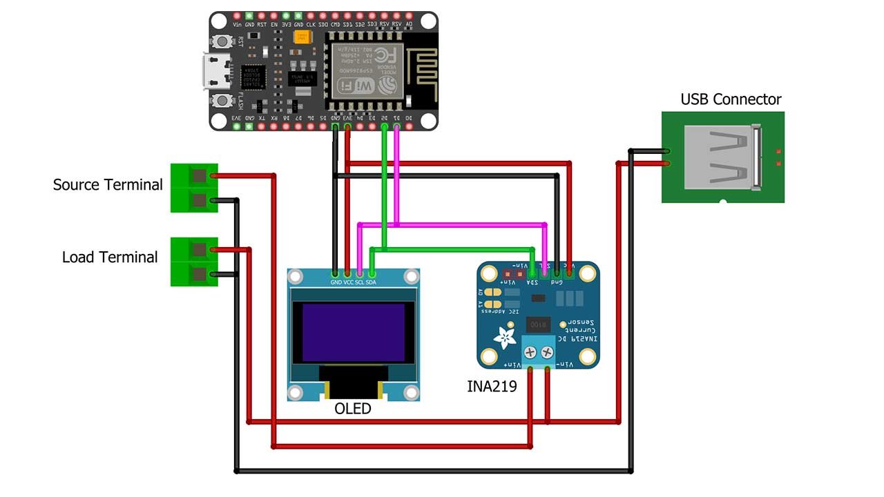 IoT Energy Meter using INA219 Sensor ESP8266 & Blynk