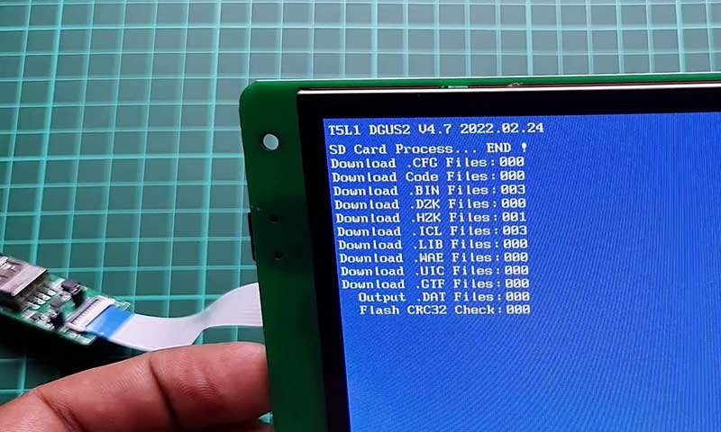 Flash project file with SD Card