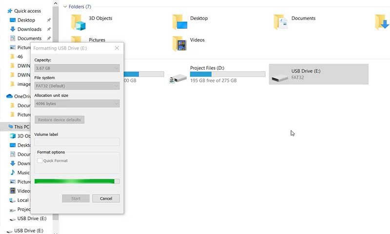 SD Card format to FAT32 system