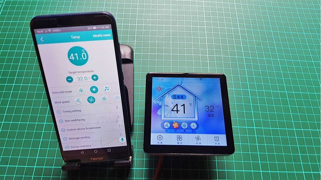 DWIN Cloud and IoT Thermostat Controller using Smartphone
