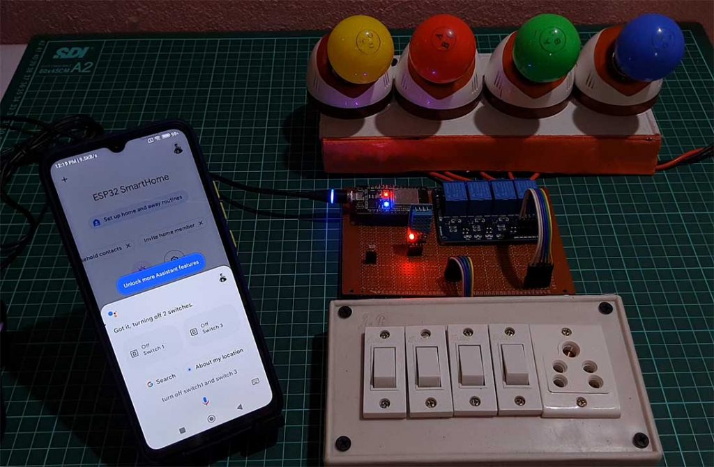 Home Automation using Google Assistant