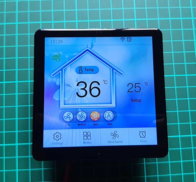 IoT based Thermostat Remote Controller UI